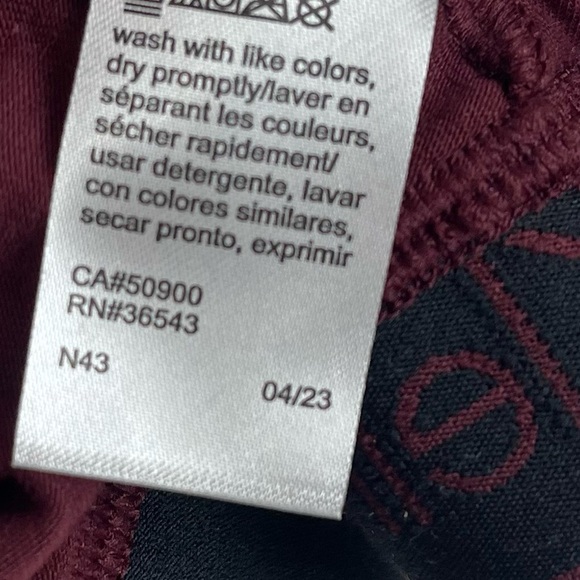 NEW Calvin Klein Racerback Burgundy Bra Pullover Womens Small NWOT - Picture 6 of 8